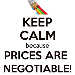 Prices are Negotiable